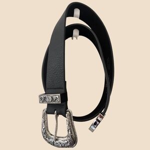 B-Low The Belt Leather Belt with Western Style Buckle